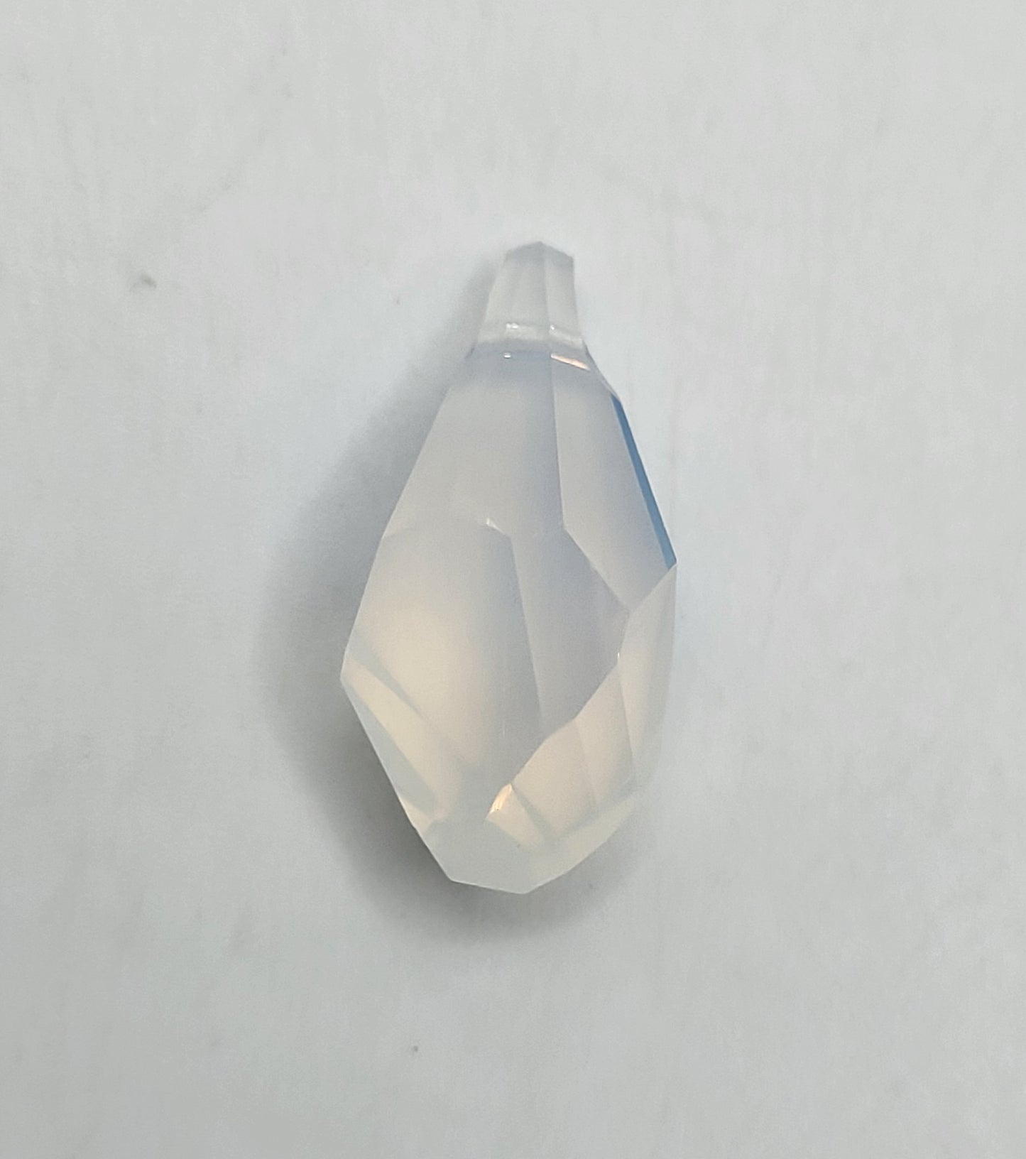 #6015 - Swarovski Crystal White Opal 21x10mm Polygon Pendant; LAST ONE