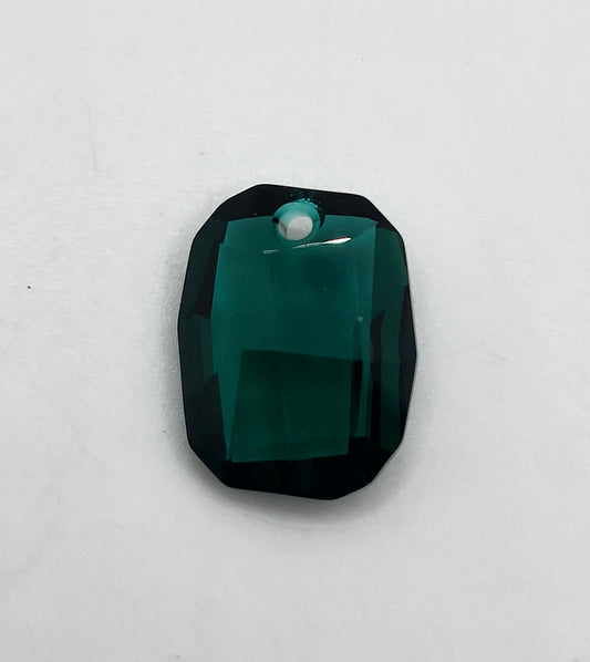#6685 - Swarovski Crystal Emerald Green 19mm Graphic Pendant; LAST ONE