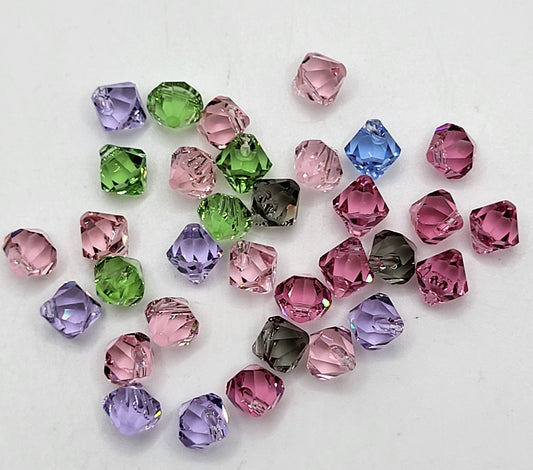 CLEARANCE MIX!  33pc Swarovski Crystal 6mm Bicone 6301 Pendant