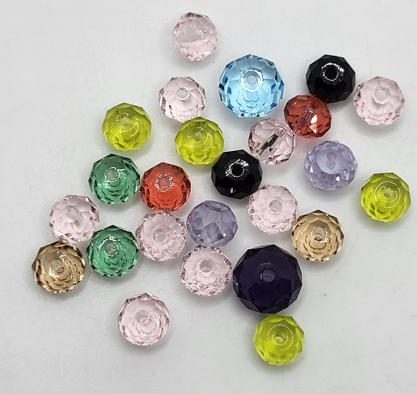 CLEARANCE MIX!  25pc Swarovski Crystal Assorted Colors 6-8mm Briolette 5040 Beads