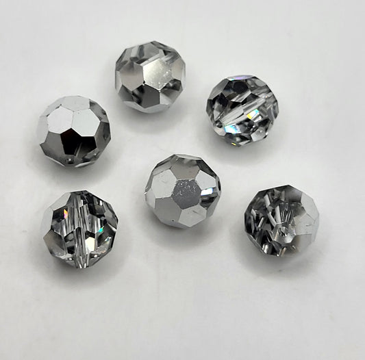 #5000 - Swarovski Crystal Comet Argent Light CAL Round Beads