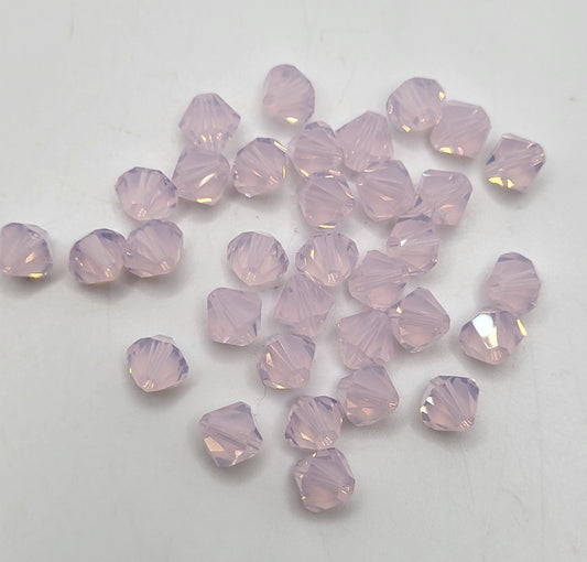 #5328 - Swarovski Crystal 6mm Bicones - Opal Finish; 12pc per pack
