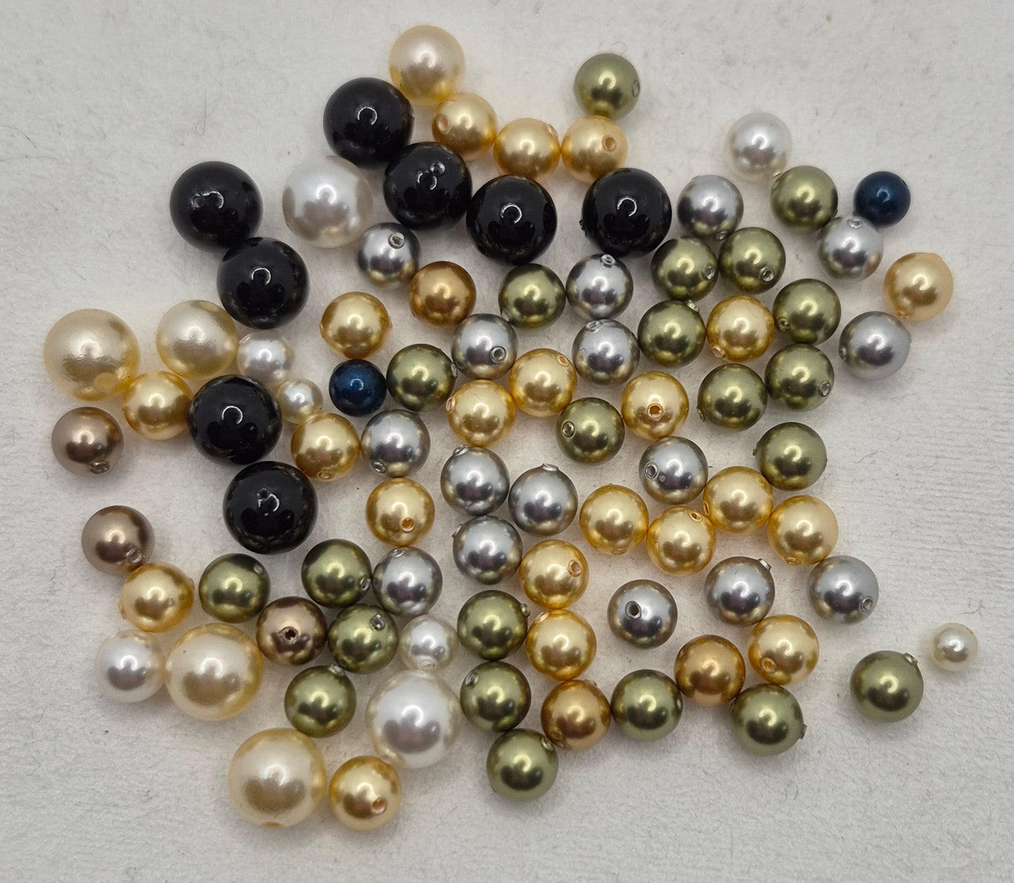 CLEARANCE MIX!  88pc Swarovski Crystal Round 4-8mm Pearl 5810; Assorted Colors