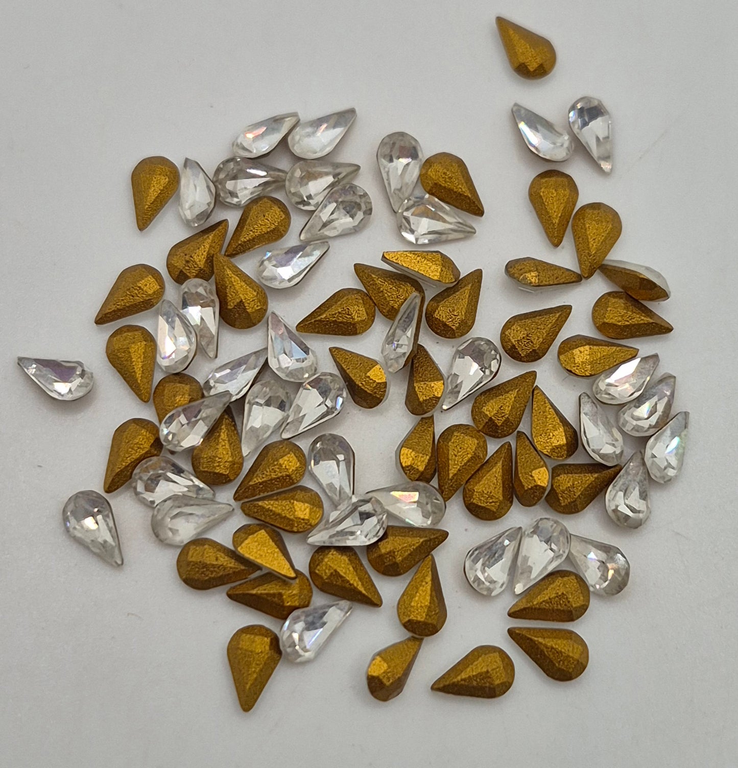 #4300 - Swarovski Crystal Clear Pear Shape 6x3.6mm Fancy Stone; 24pc per pack