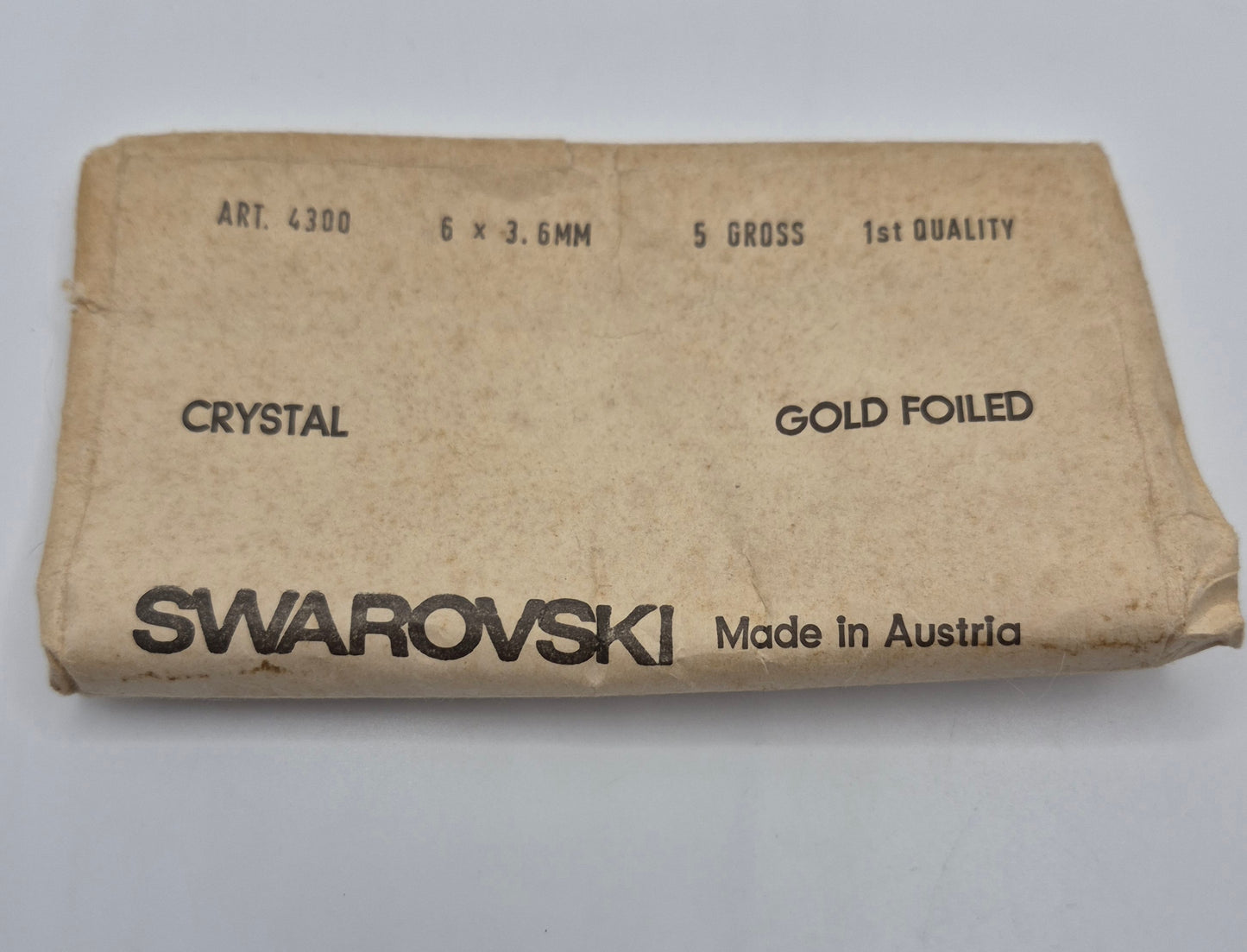 #4300 - Swarovski Crystal Clear Pear Shape 6x3.6mm Fancy Stone; 24pc per pack