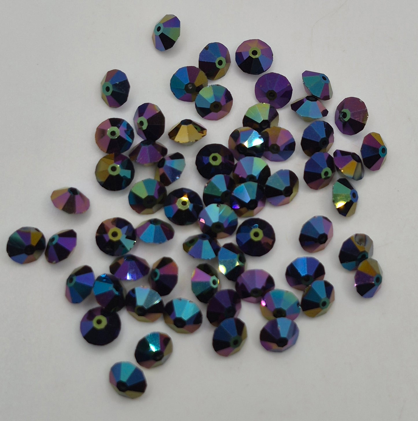 CLEARANCE MIX!  60pc Swarovski Crystal Jais Scarabee 7mm Spacer 5307 Beads; LAST ONE