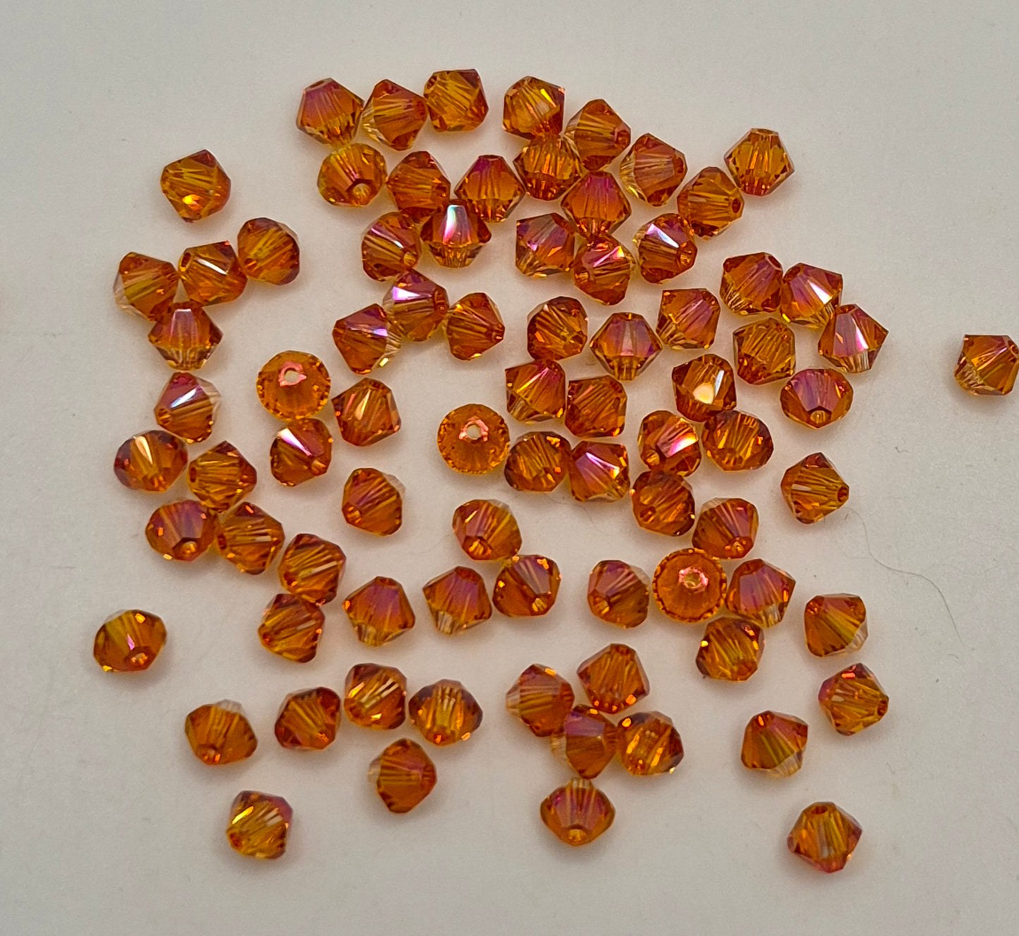 #5328 - Swarovski Crystal 4mm Bicone Beads - Crystal Effects; 24pc per pack