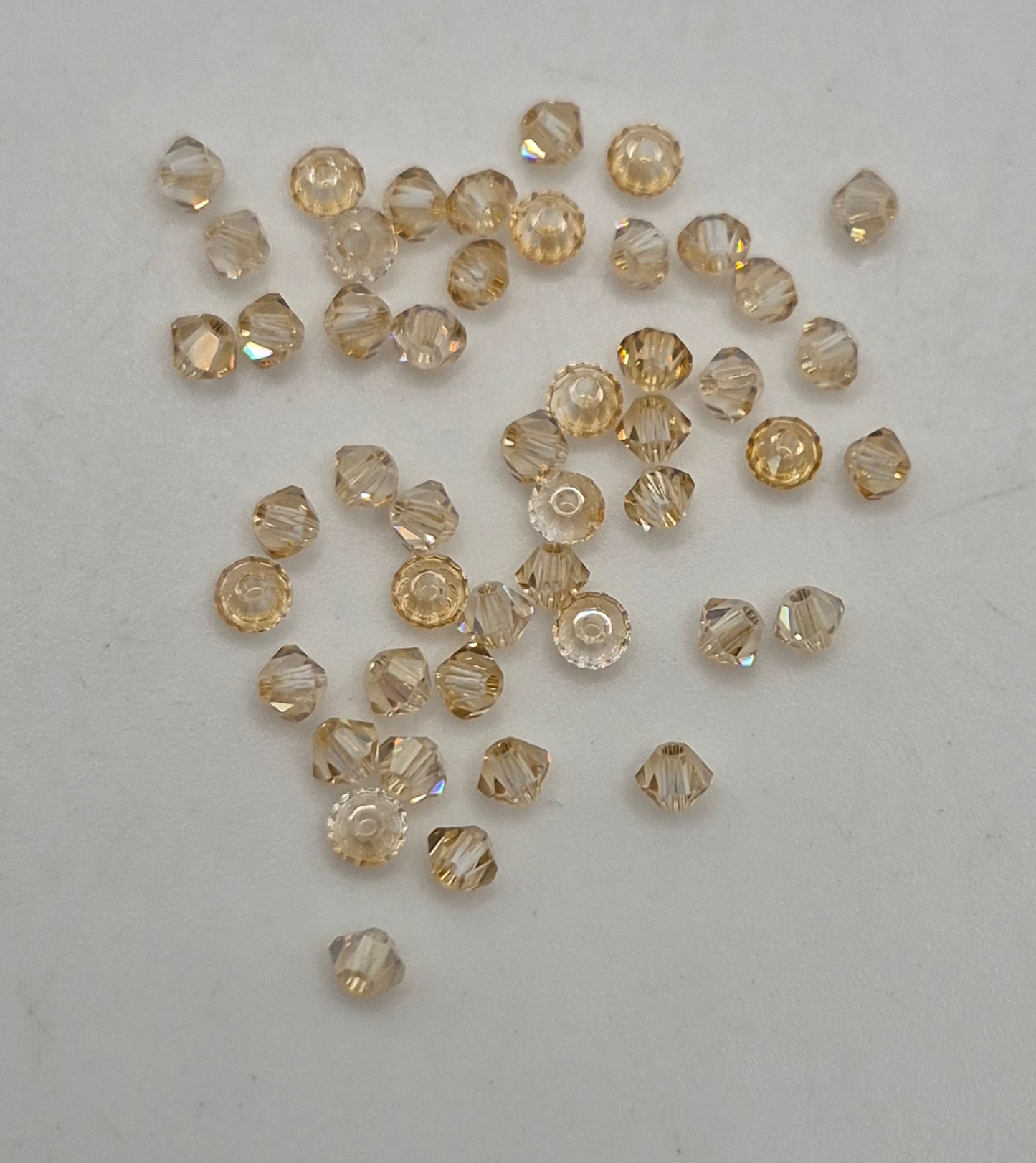 #5328 - 48pc Swarovski Crystal Golden Shadow 2.5mm Bicone Beads; LAST ONE