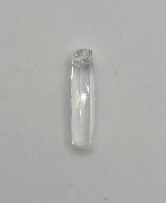#6460 - Swarovski Crystal Clear 20x5mm Column Pendant; LAST ONE