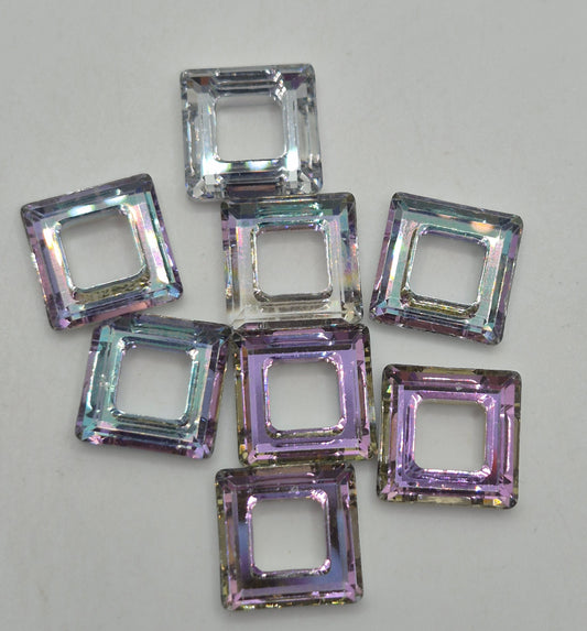 CLEARANCE MIX!  8pc Swarovski Crystal Vitrail Light 14mm Cosmic Square 4439 Fancy Stones
