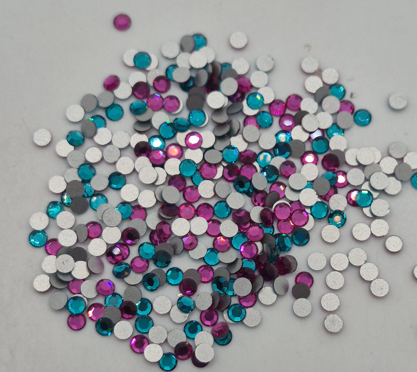 CLEARANCE MIX! 350+ Swarovski Crystal ss12 Flatback Rhinestones; Assorted Colors