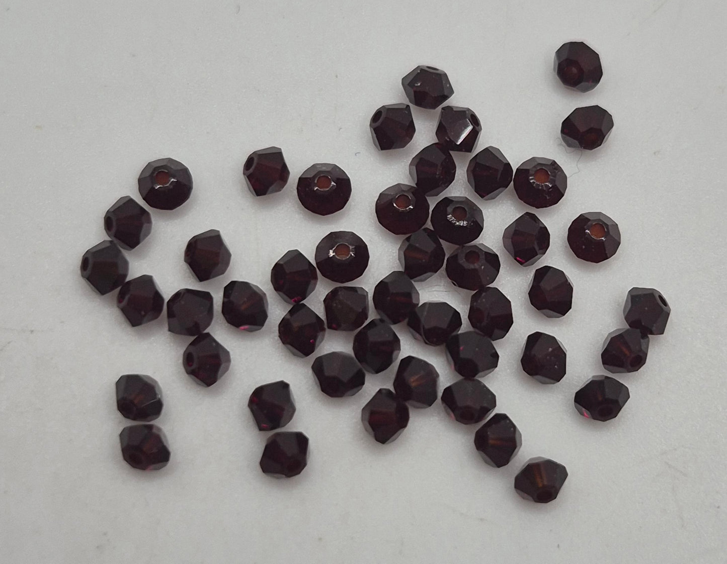 #5328 - 48pc Swarovski Crystal Garnet 3mm Bicone Beads; LAST ONE