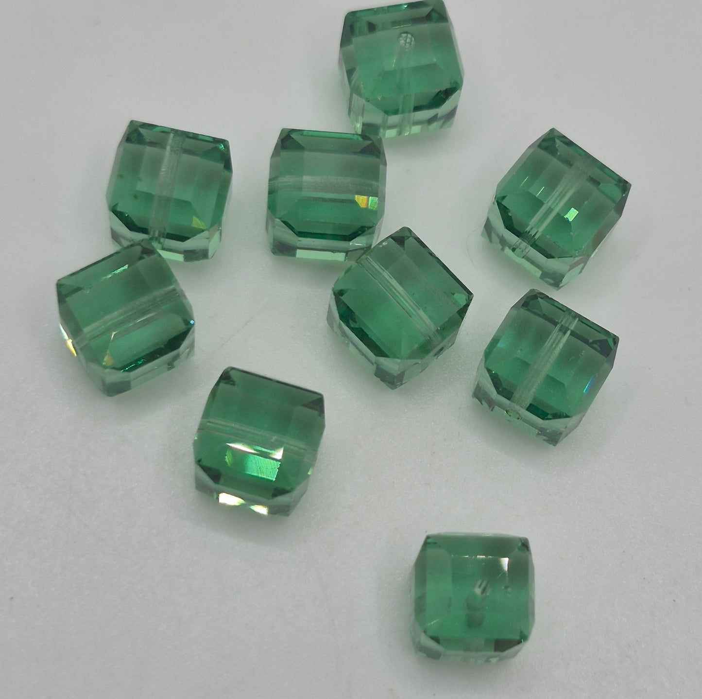 #5601 - Swarovski Crystal 8mm Faceted Cube Beads; Classic Colors; 6pc per pack