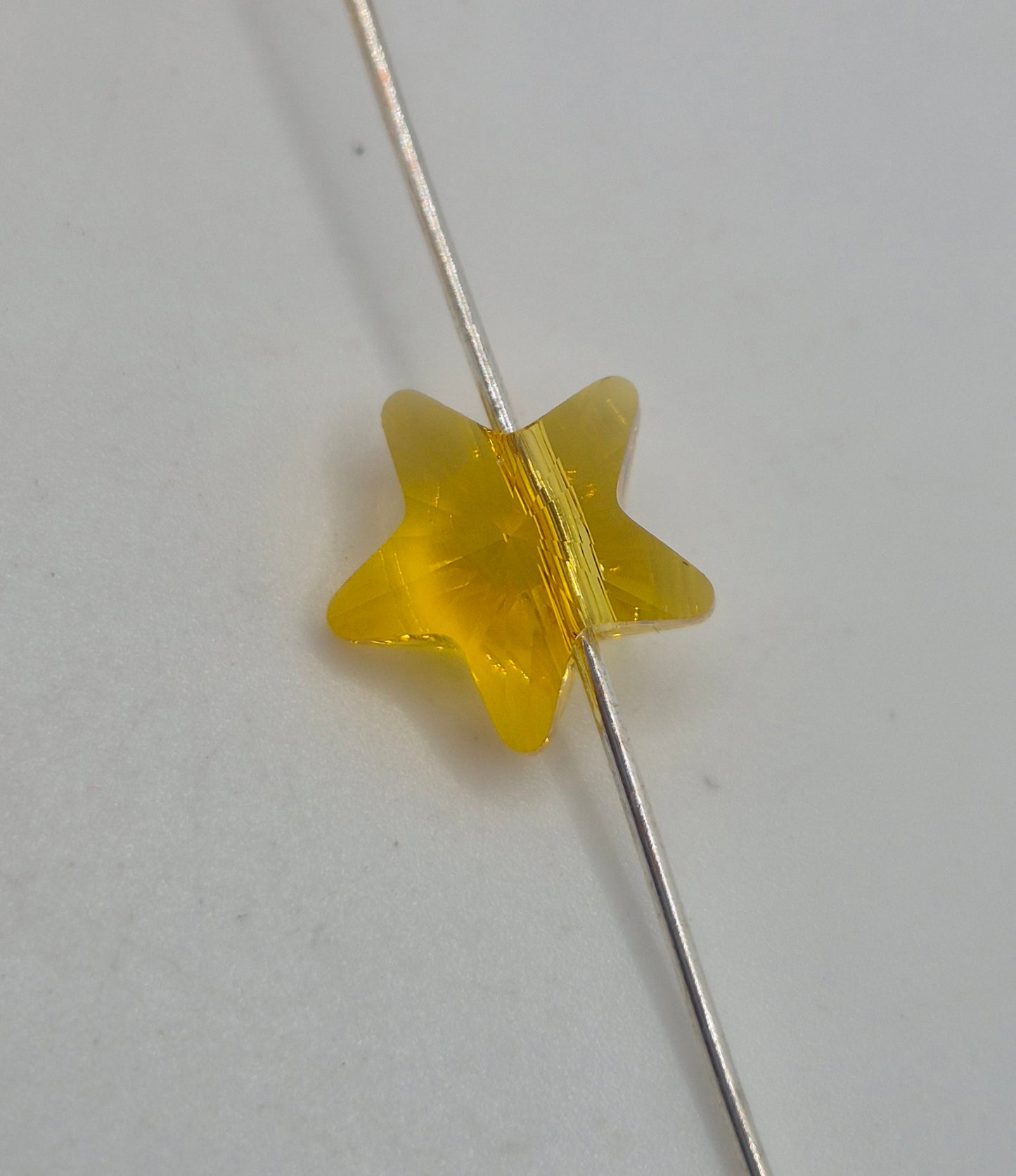 #5714 - 4pc Swarovski Crystal Sunflower 12mm Star Beads; LAST ONE