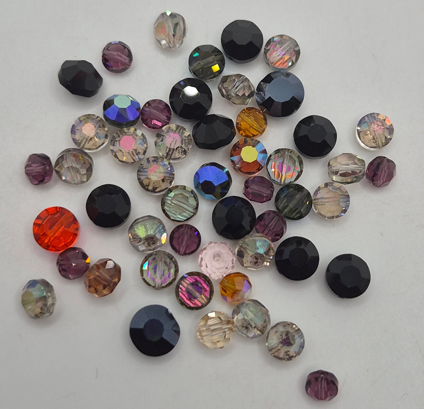 CLEARANCE MIX!  51pc Swarovski Crystal 5-8mm Lentil 5100 Beads; Mixed Colors
