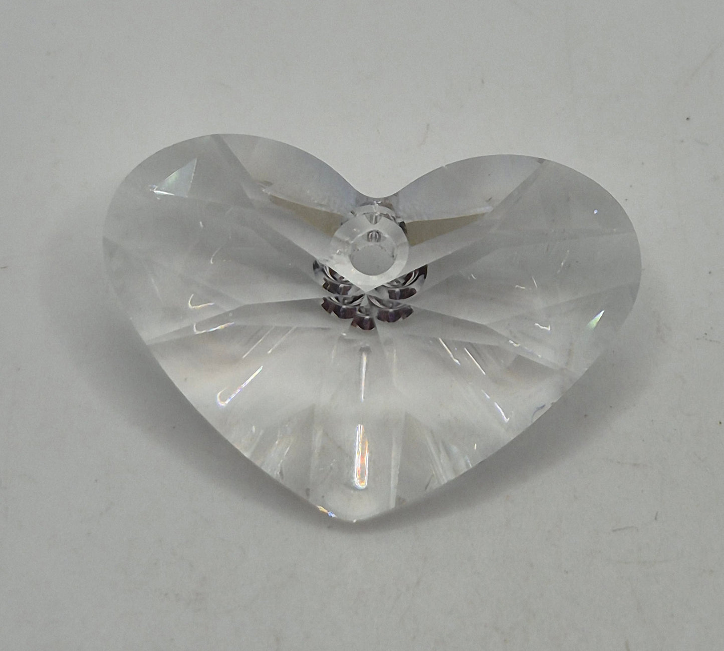 #6260 - Swarovski Crystal Clear 27mm Crazy 4 U Heart Pendant; LAST ONE