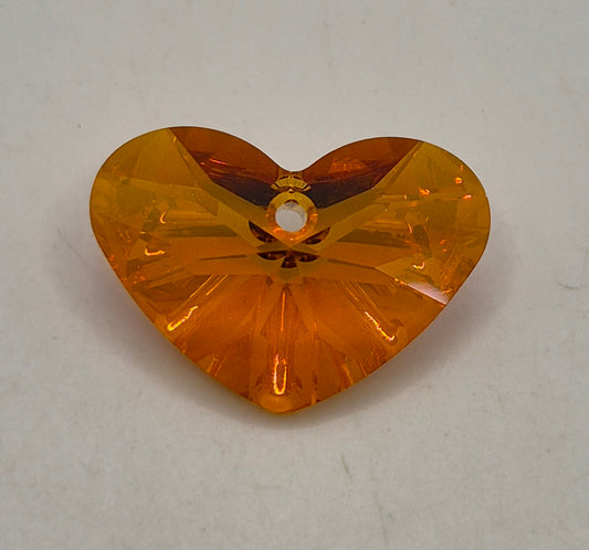 #6260 - Swarovski Crystal Astrial Pink 17mm Crazy 4 U Heart Pendant; LAST ONE