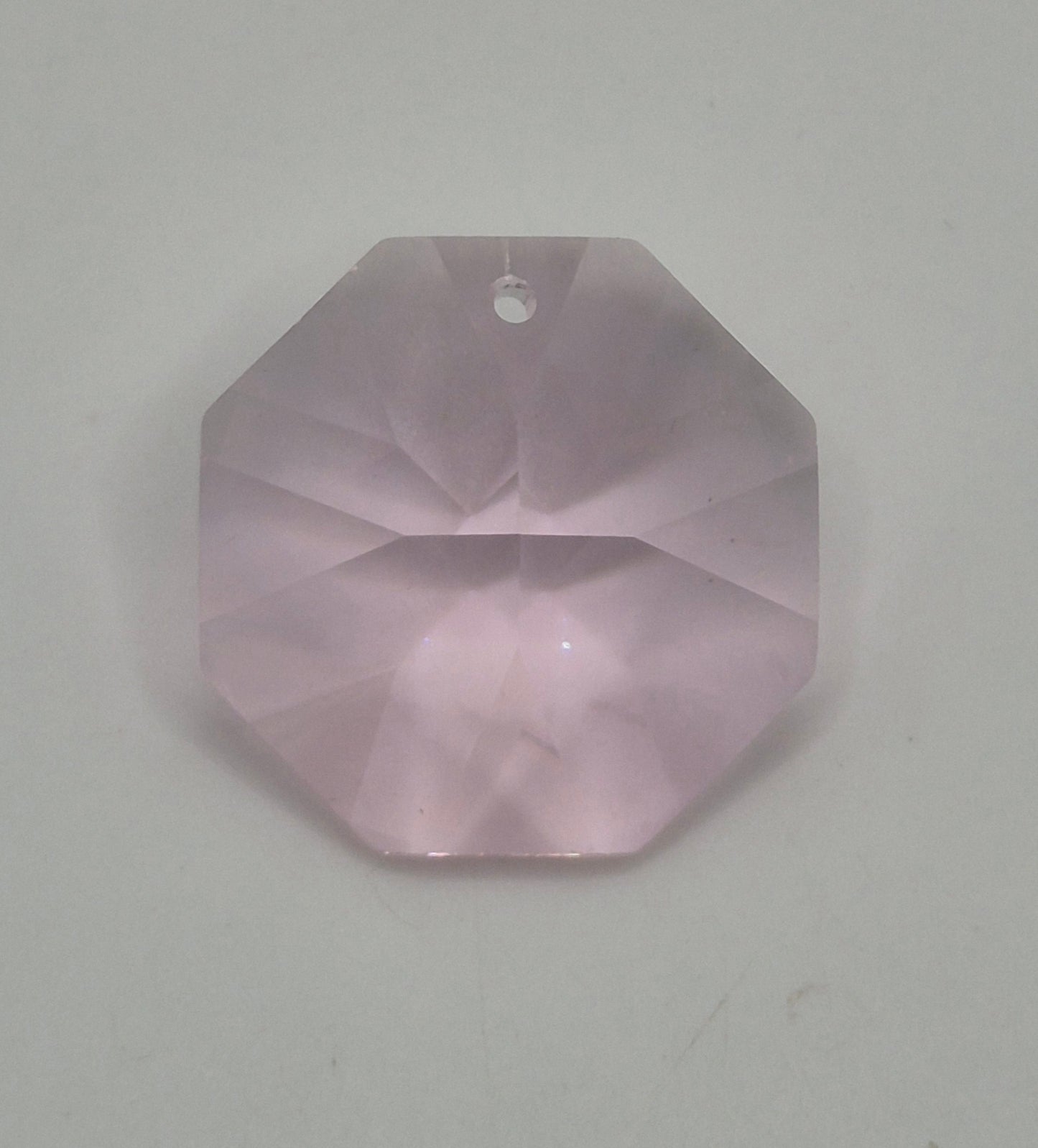 #8015 - Swarovski Crystal Rosaline 28mm Octagon Pendant/ Prism; LAST ONE