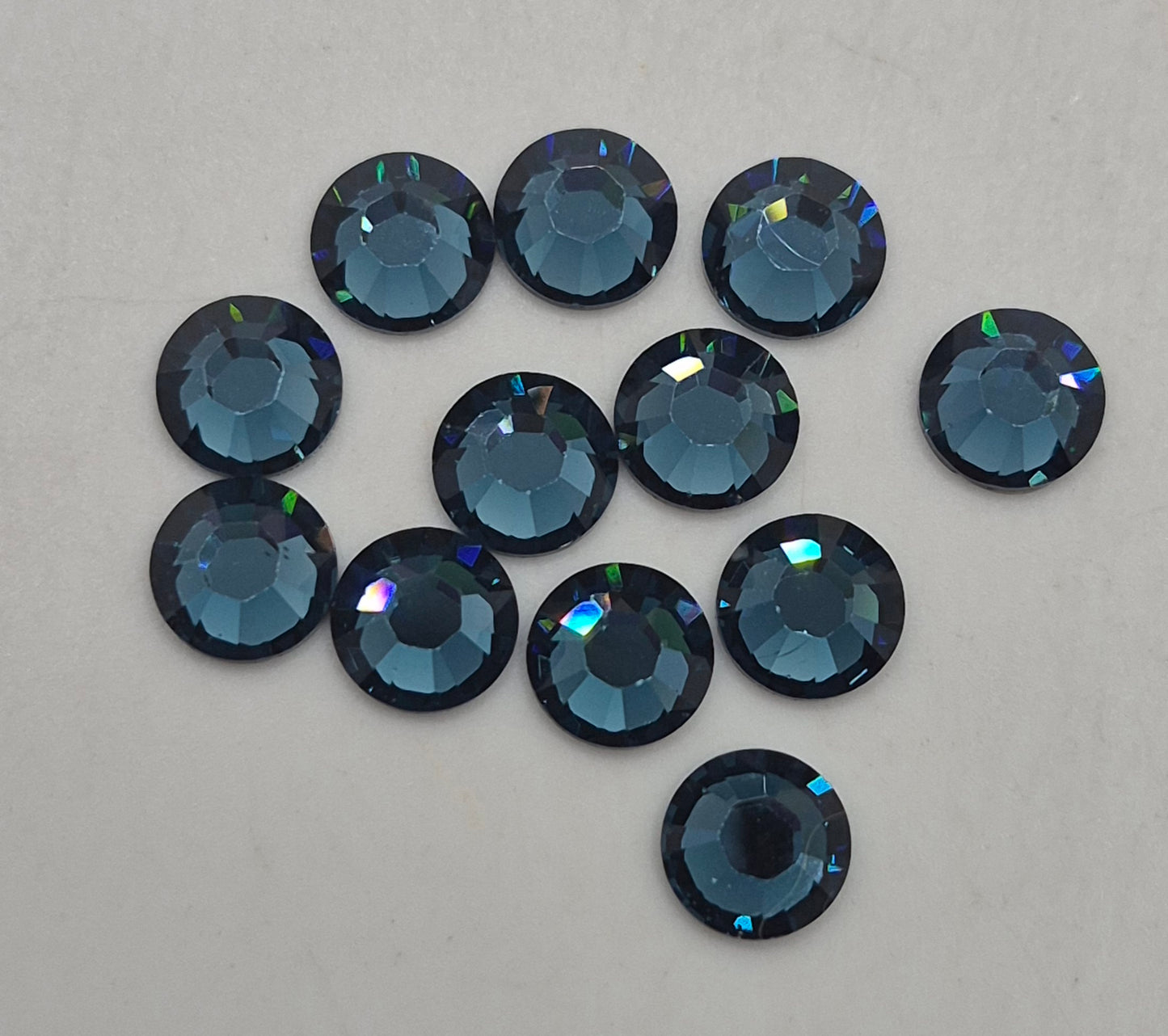 #2000 - Swarovski Crystal ss34 7mm Flatback Rhinestones; 12pc per pack; Multiple Colors