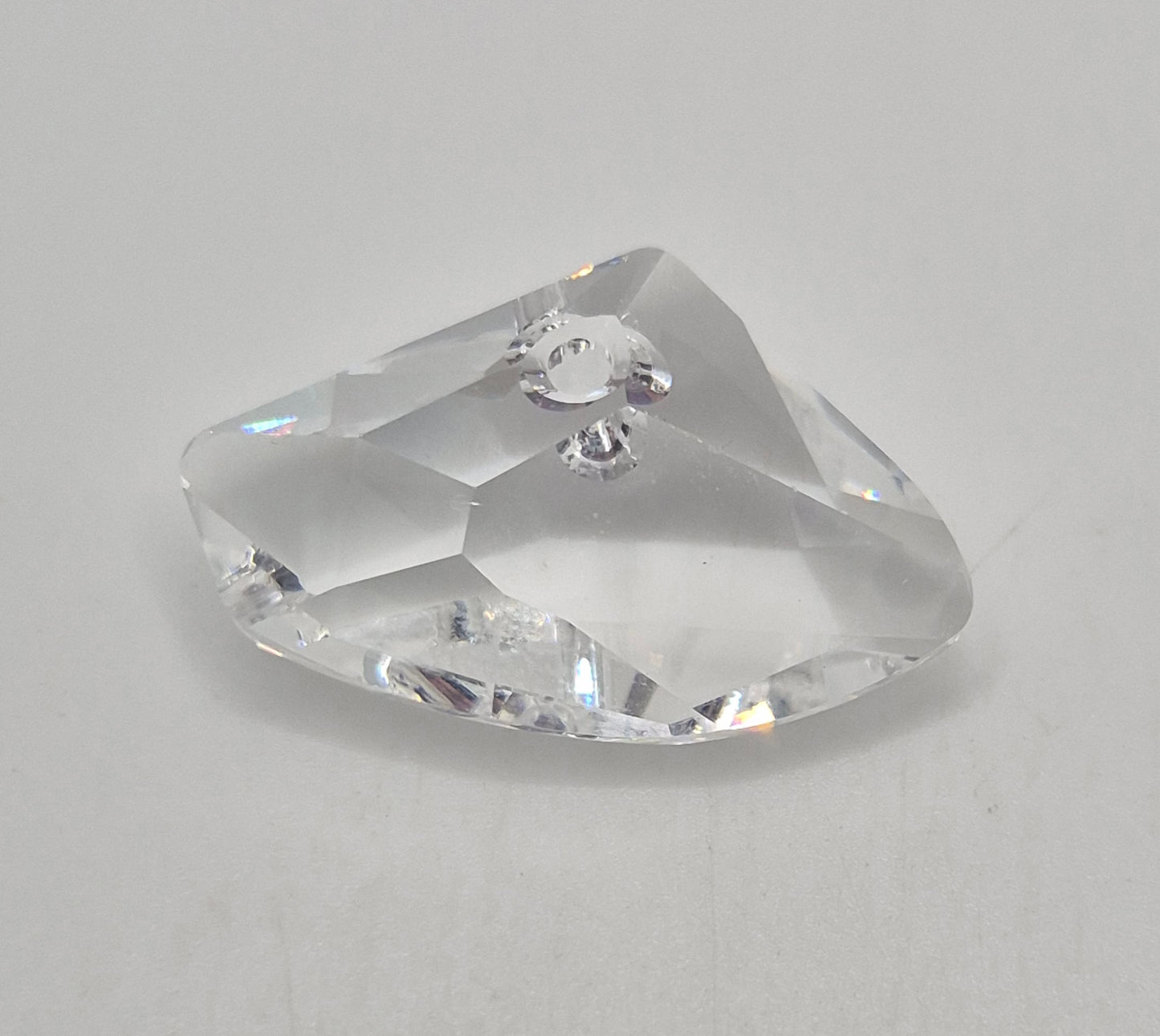 #6657 - Swarovski Crystal Clear 16x27mm Side Galactic Pendant
