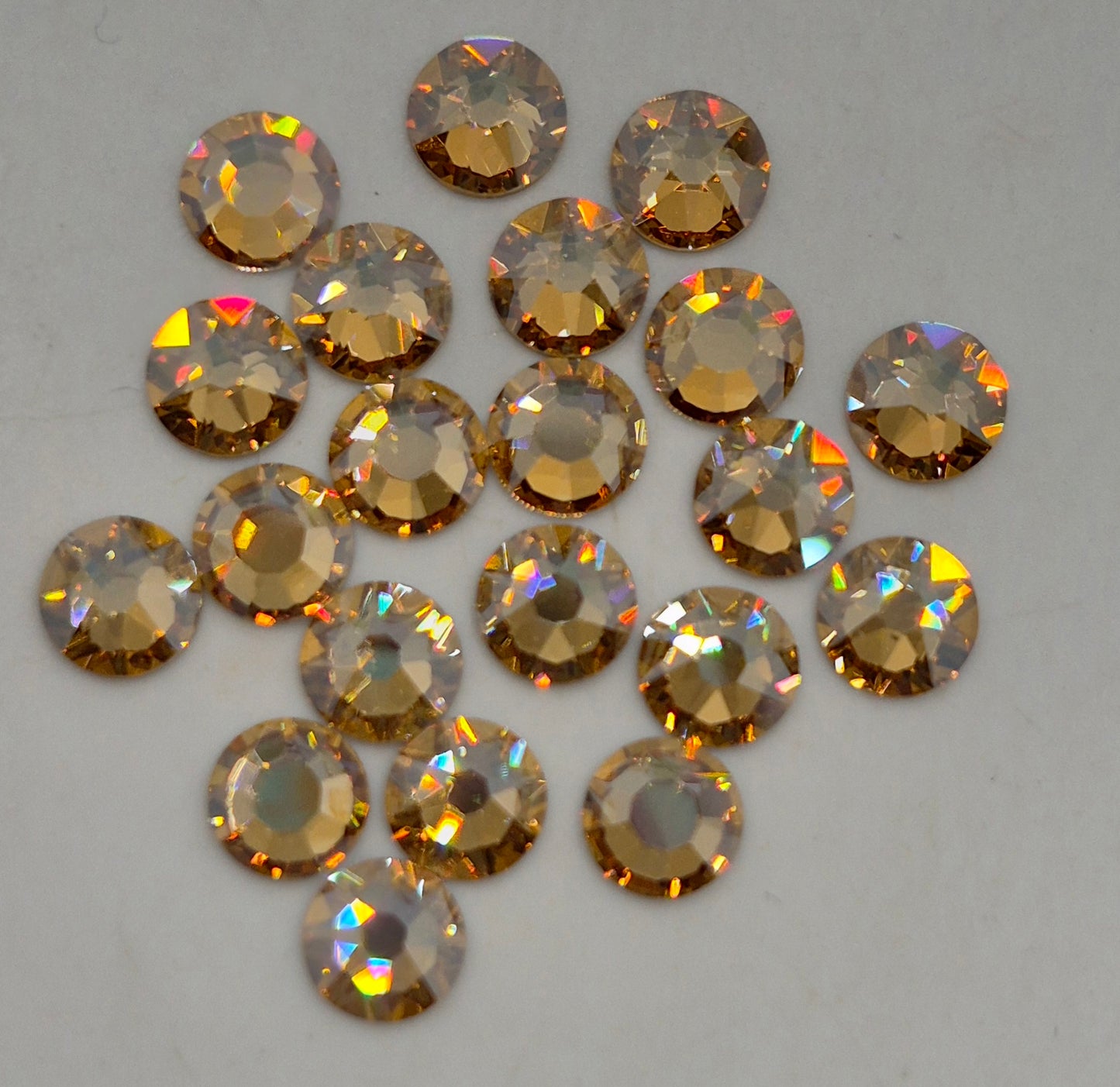 #2088 - Swarovski Crystal ss30 6mm Flatback Rhinestones; 12pc per pack; Multiple Color Choices