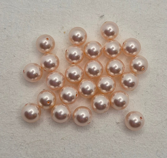 CLEARNCE - 50pc Swarovski Crystal Rosaline 7mm Pearl 5810 Beads; Read Description