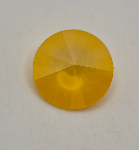 #1122 - Swarovski Crystal Buttercup 14mm Rivoli Pointed Back Stone; LAST ONE