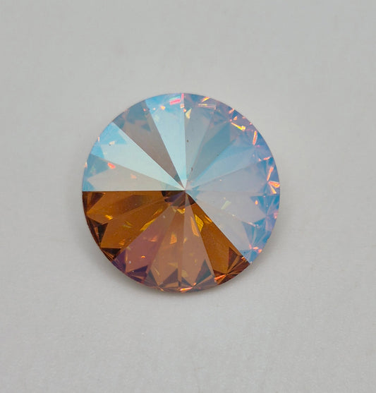 #1122 - Swarovski Crystal Lt Colorado Topaz Shimmer 14mm Rivoli Pointed Back Stone; LAST ONE