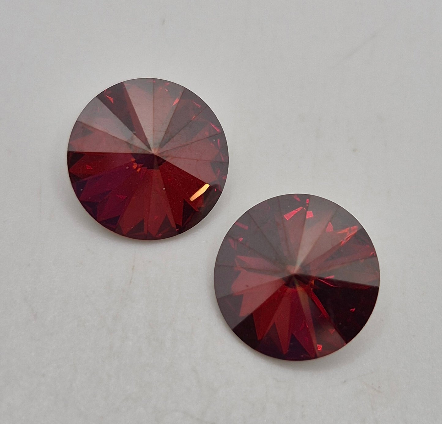 #1122 - 2pc Swarovski Crystal Purple Haze 12mm Round Rivoli Stones; LAST ONE