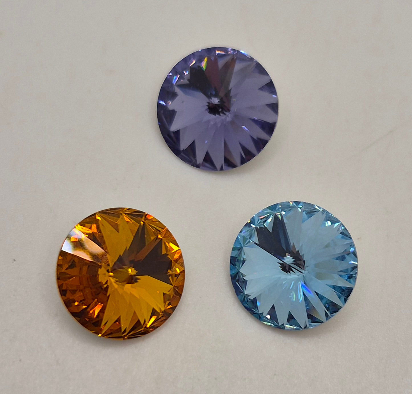 CLEARANCE MIX - 3pc Swarovski Crystal 10mm Rivoli 1122 Stones