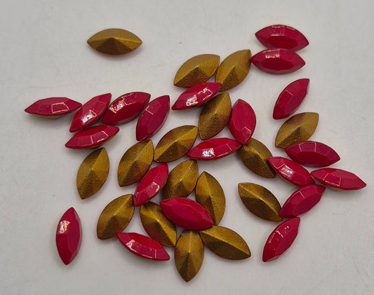 #4200/2 - 36pc Swarovski Crystal Cherry Red 10x5mm Navette Fancy Stones; LAST ONE