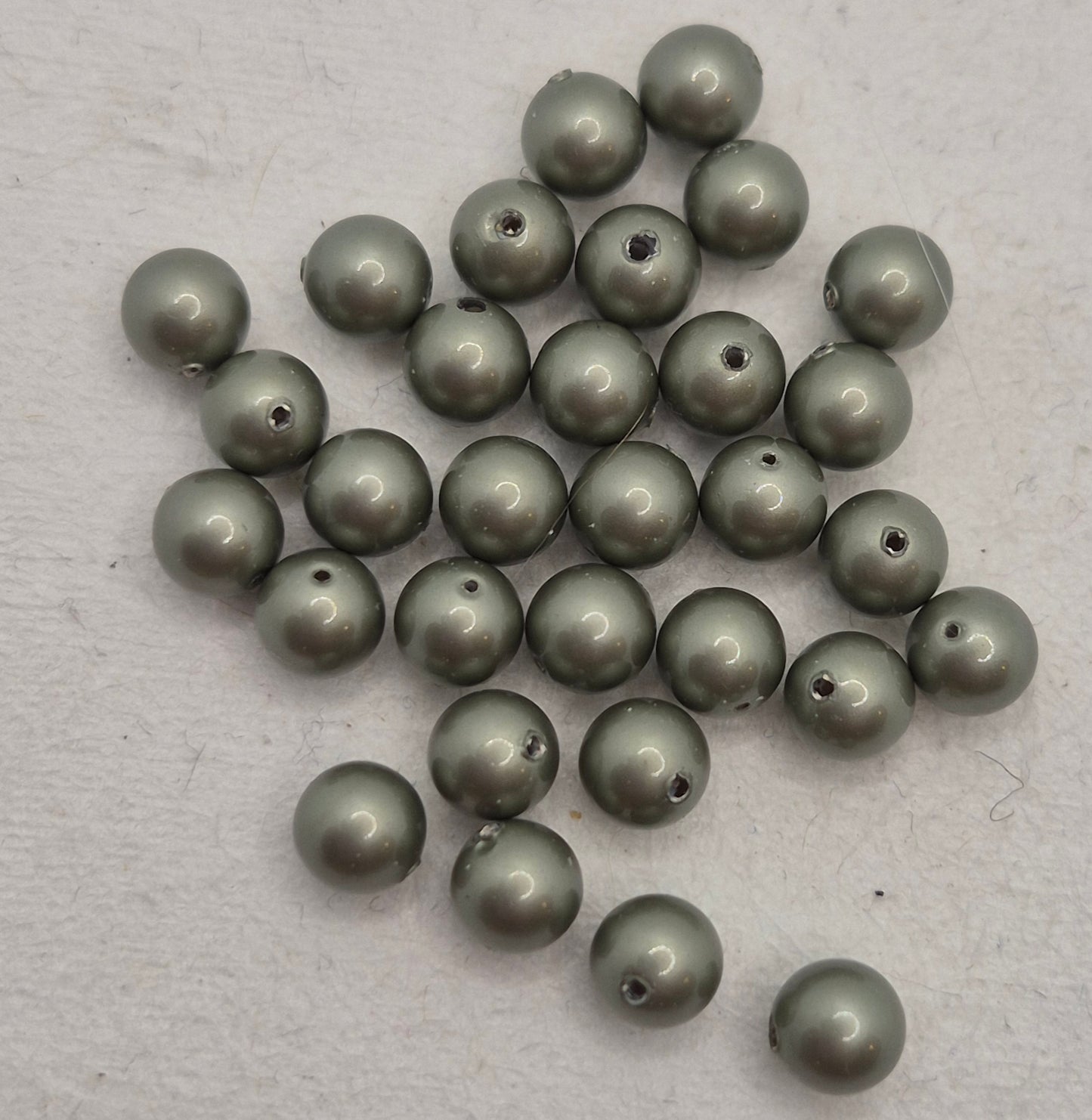 #5810 - Swarovski Crystal 6mm Round Pearl Beads; 25pc per pack