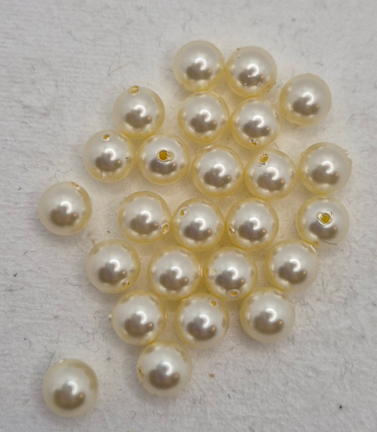 #5810 - Swarovski Crystal 6mm Round Pearl Beads; 25pc per pack