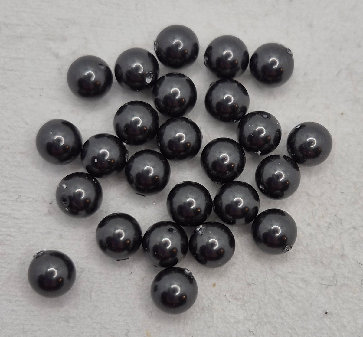 #5810 - Swarovski Crystal 6mm Round Pearl Beads; 25pc per pack