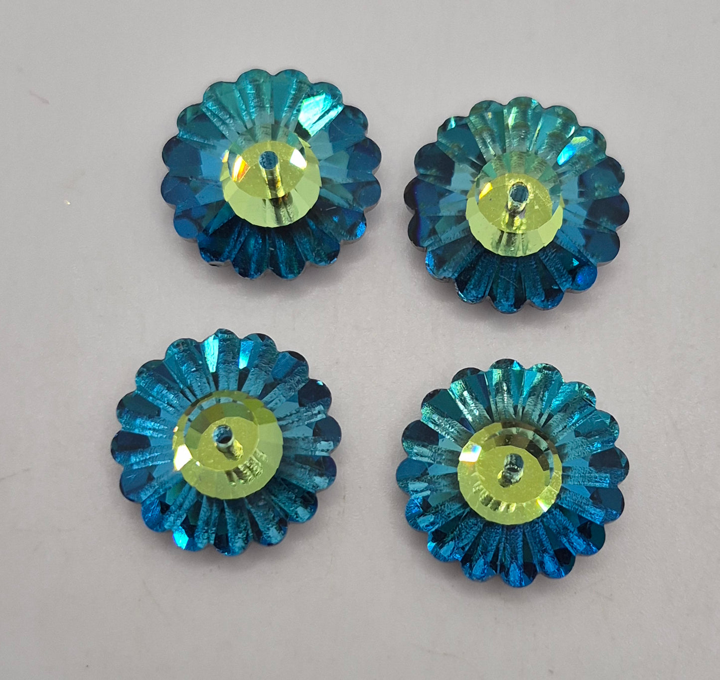 #3701 - 4pc Swarovski Crystal Bermuda 16mm Margarita Beads; LAST ONE