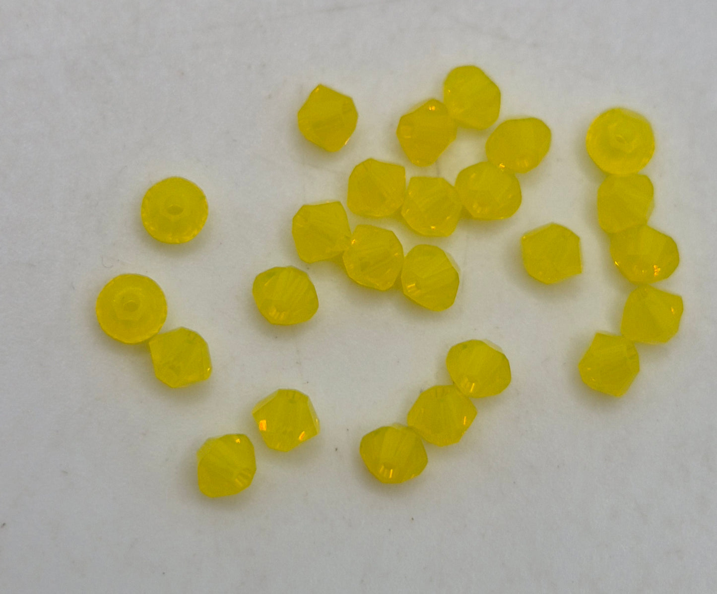 #5328 - 25pc Swarovski Crystal Yellow Opal 3mm Bicone Beads; LAST ONE