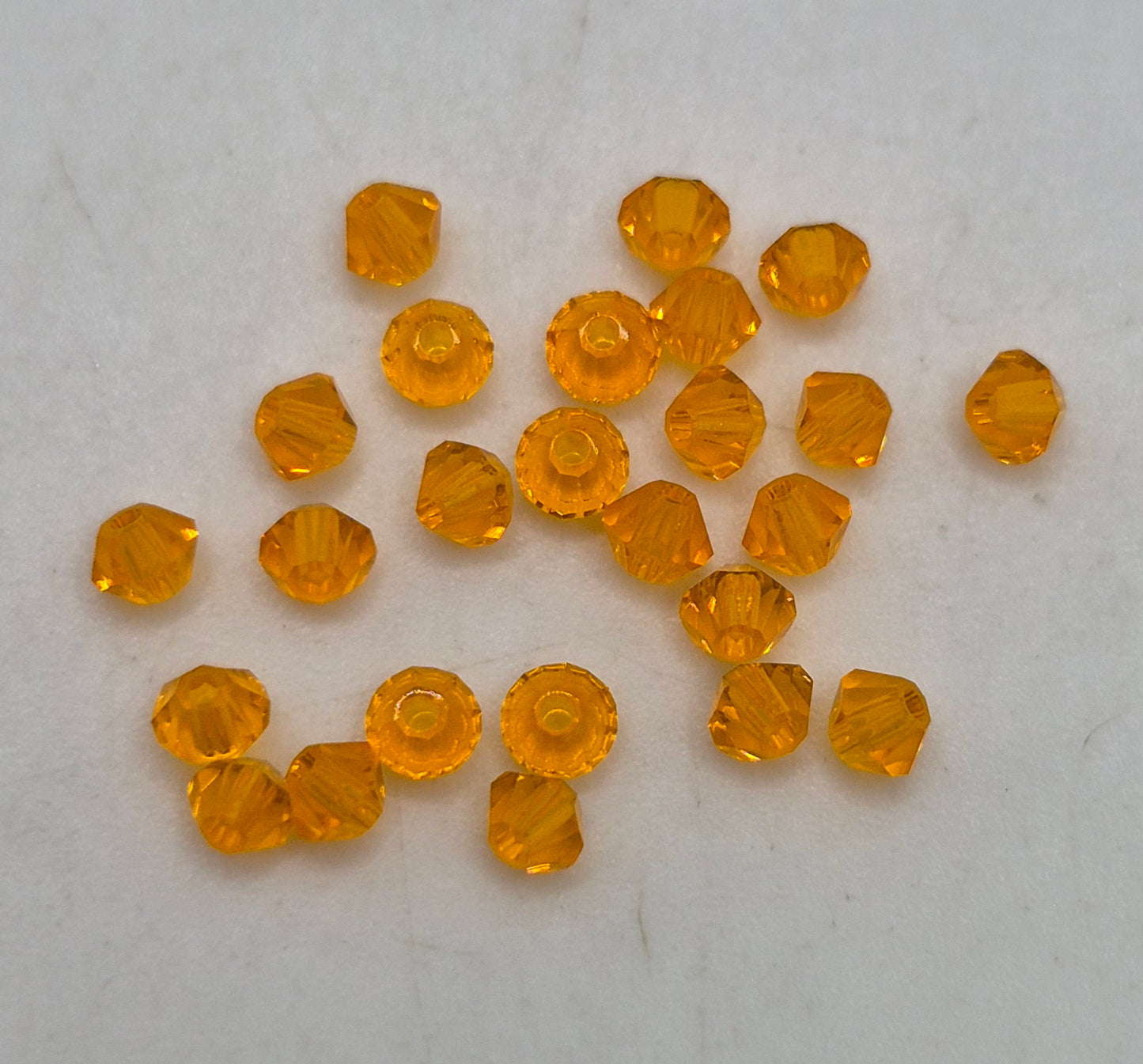 #5328 - 25pc Swarovski Crystal Sun 3mm Bicone Beads; LAST ONE