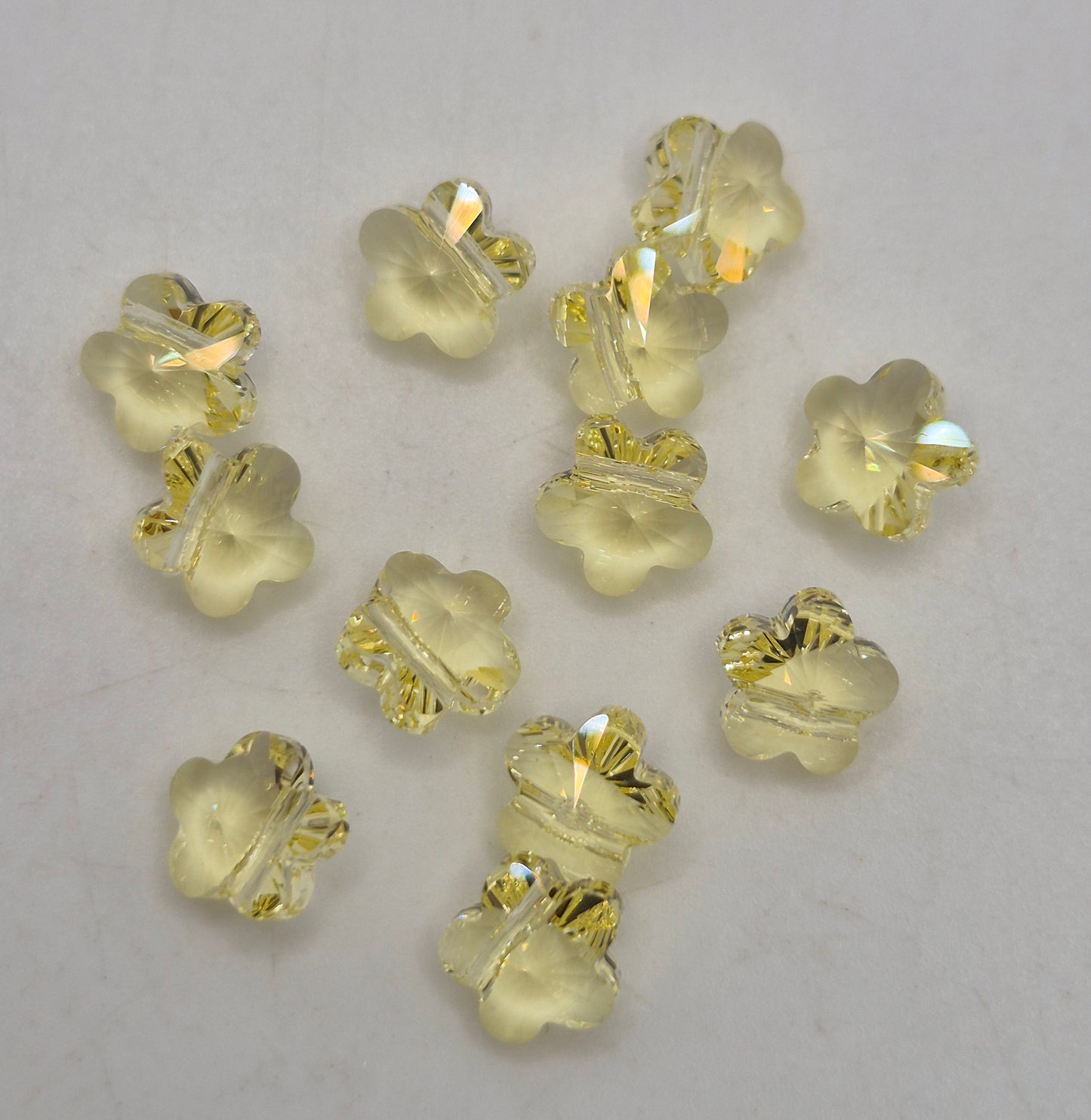 #5744 - 12pc Swarovski Crystal Jonquil 8mm Flower Beads; LAST ONE