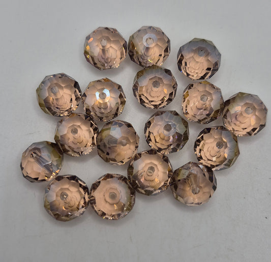 CLEARANCE MIX!  24pc ?Swarovski? Purple AB 12mm Donut Beads; Read Description!