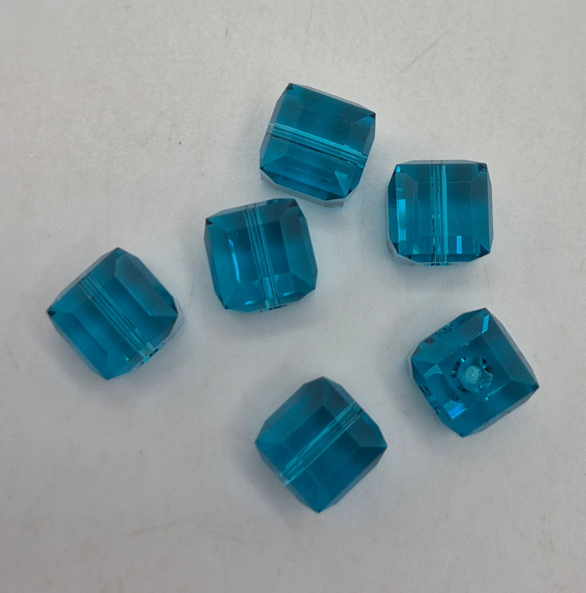 #5601 - Swarovski Crystal 8mm Faceted Cube Beads; Classic Colors; 6pc per pack