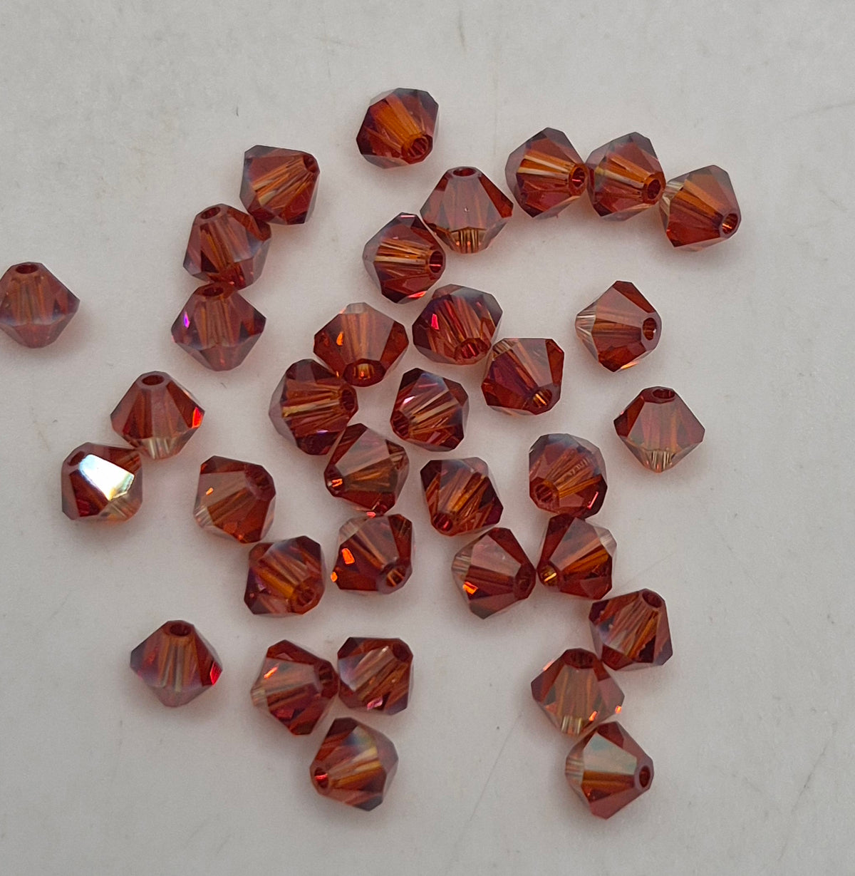 #5328 - Swarovski Crystal 4mm Bicone Beads - Crystal Effects; 24pc per pack