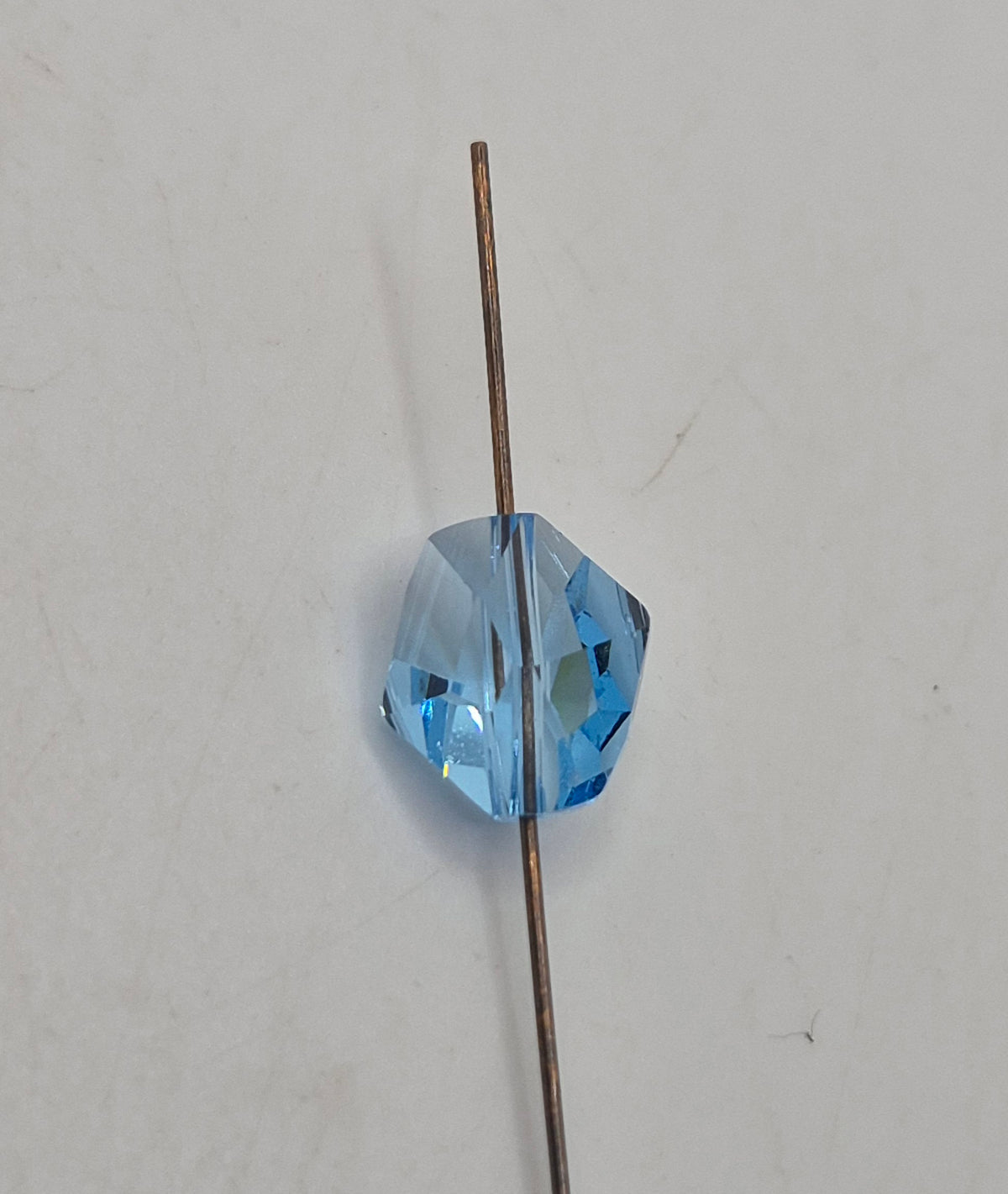 #5523 - Swarovski Crystal Aquamarine 12mm Cosmic Beads; 4pc per pack