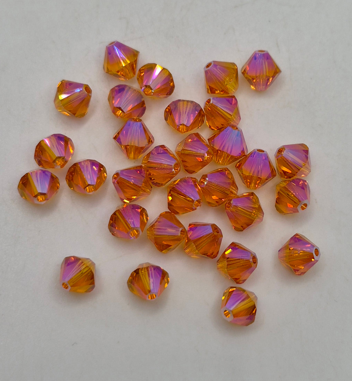 #5328 - Swarovski Crystal 6mm Shimmer 2X Bicones Beads; 12pc per pack