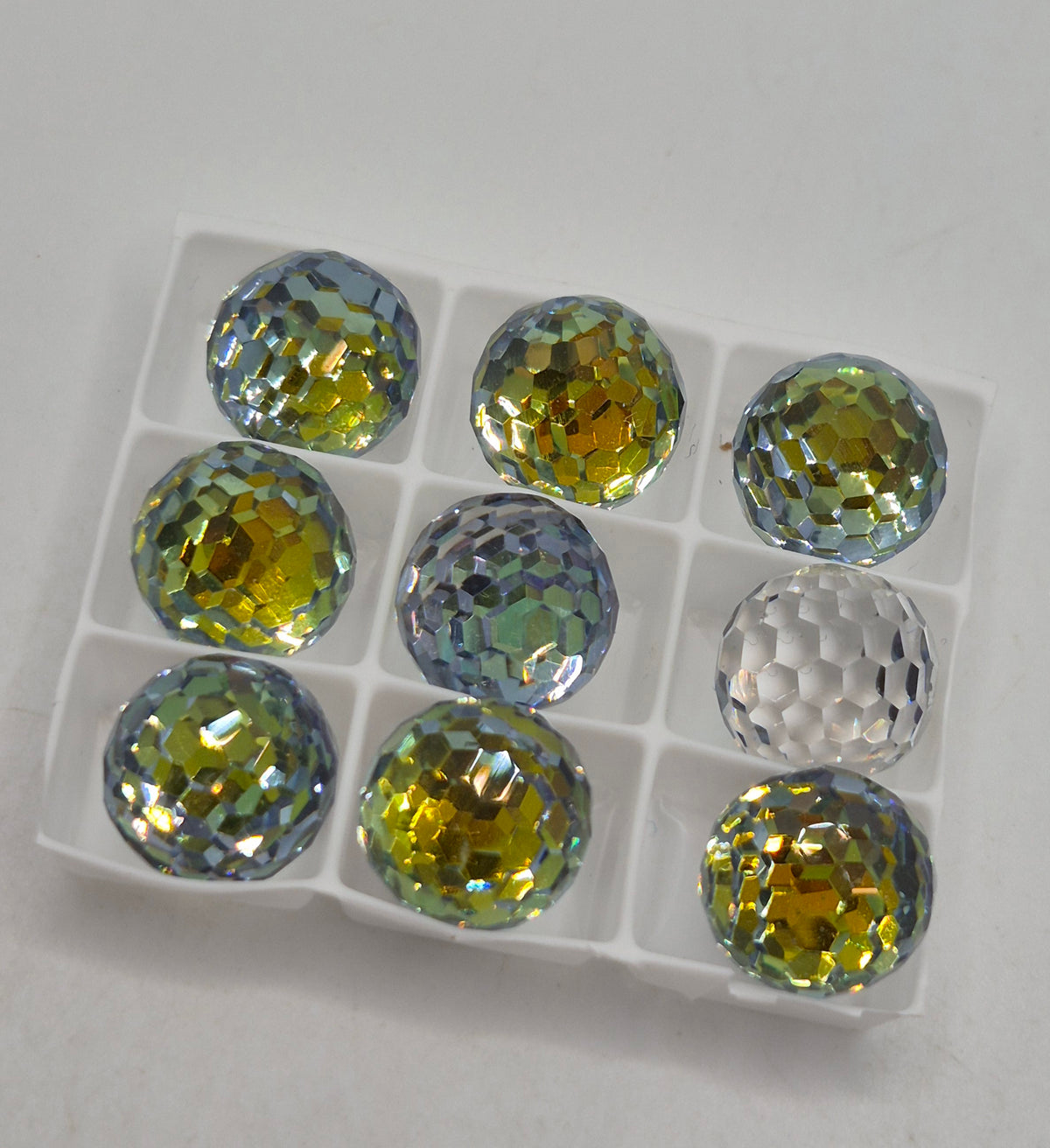 #4852 - Swarovski Crystal Faceted Round 12mm Disco Ball Fancy Stone; 1pc per pack