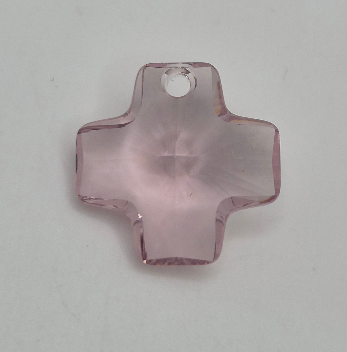 #6866 - Swarovski Crystal Light Amethyst 20mm Chunky Cross Pendant; LAST ONE