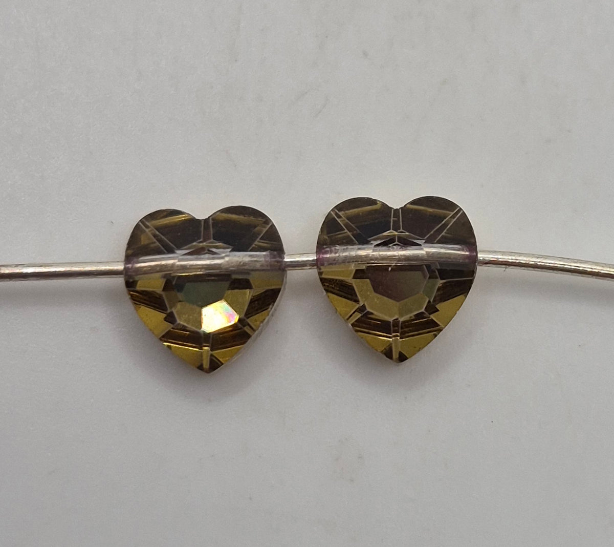 #5130 - Factory Pack Swarovski Crystal Comet Or 8mm Heart Beads; 144pc