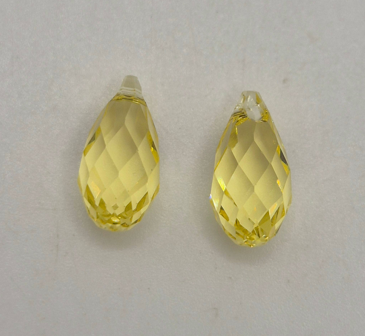 #6010 - Swarovski Crystal Jonquil 11mm Briolette Pendants; 2pc per pack