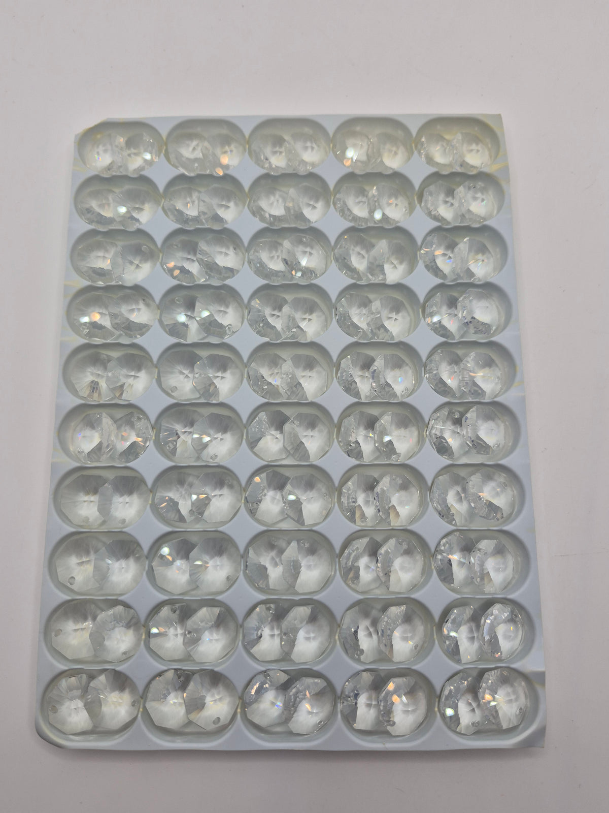 #8290 8011 - Swarovski Crystal Clear 1 Hole 14mm Octagon Pendant/ Chandelier Part