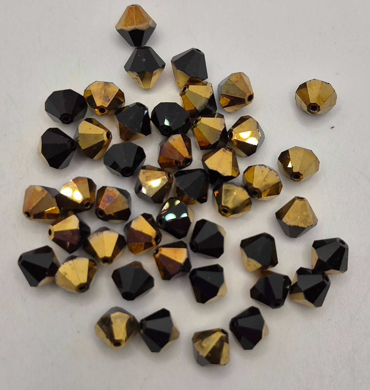 CLEARANCE MIX! 36pc Swarovski Crystal Jet Comet Or 8mm Bicone Beads; READ DESCRIPTION