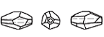 #5203 - Swarovski Crystal Clear AB Polygon Bead; 2 Sizes; 4pc per pack